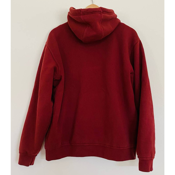 L.L. Bean Mens Katahdin Iron Works Heavyweight Hooded Sherpa Cotton Sweatshirt - Picture 5 of 10